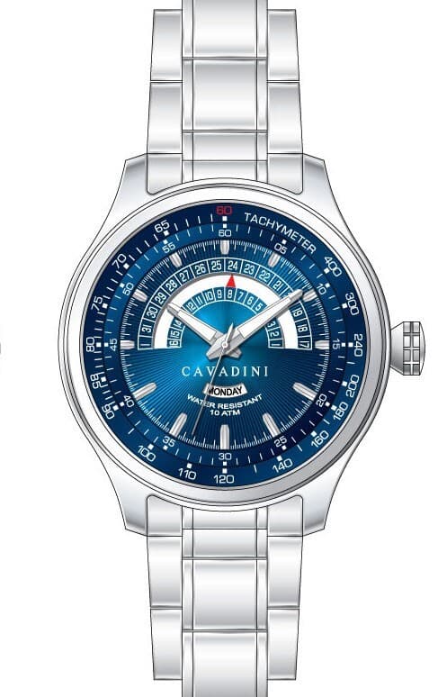 Cavadini Globetrotter Blue CV-1000